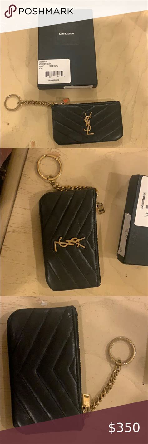 ysl keychain card holder.